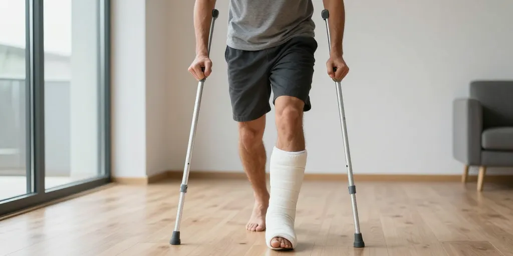 Peut-on marcher avec une jambe cassée ?